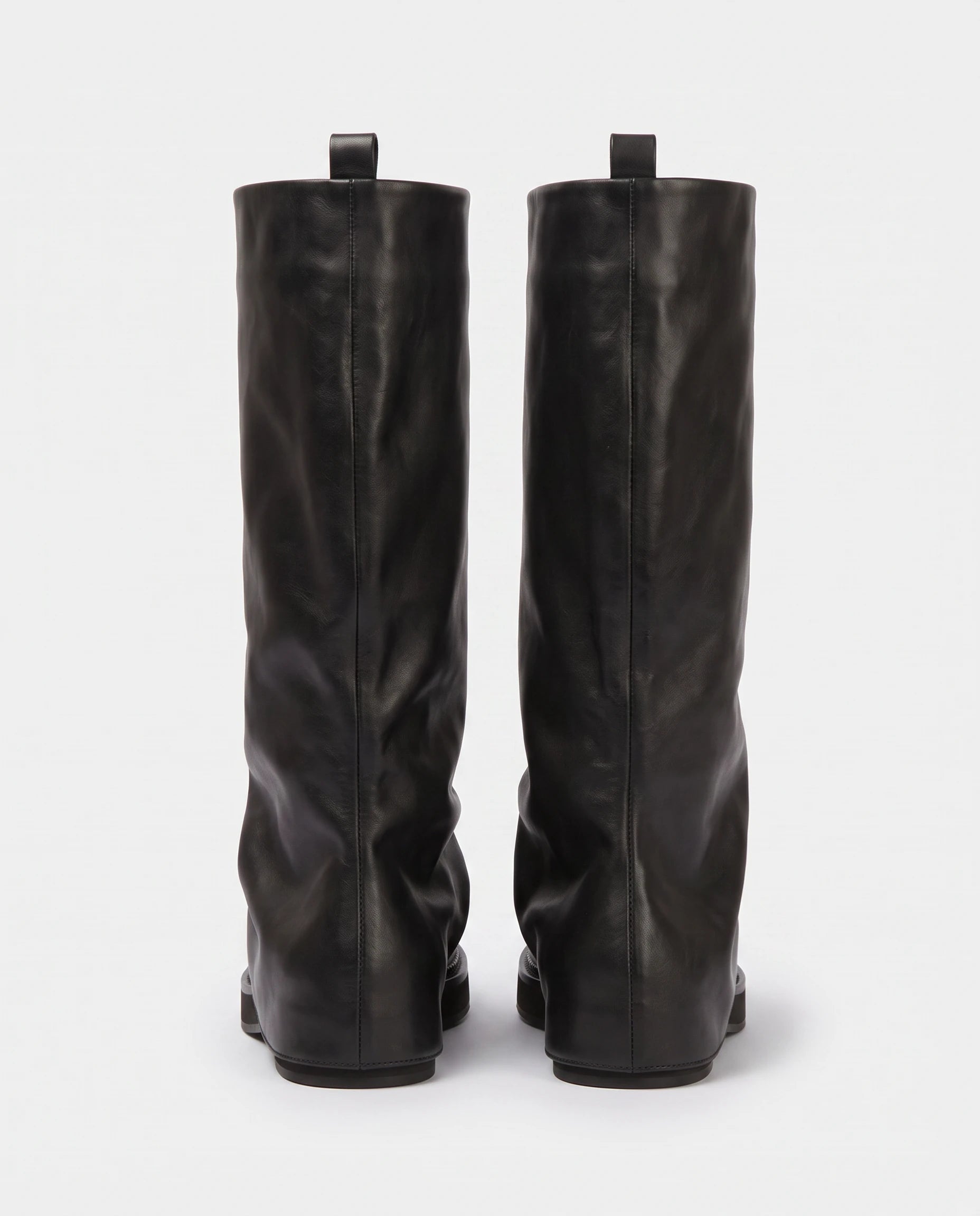 Bottes à guêtre repliée Wanda — Noir, packshot vue complémentaire