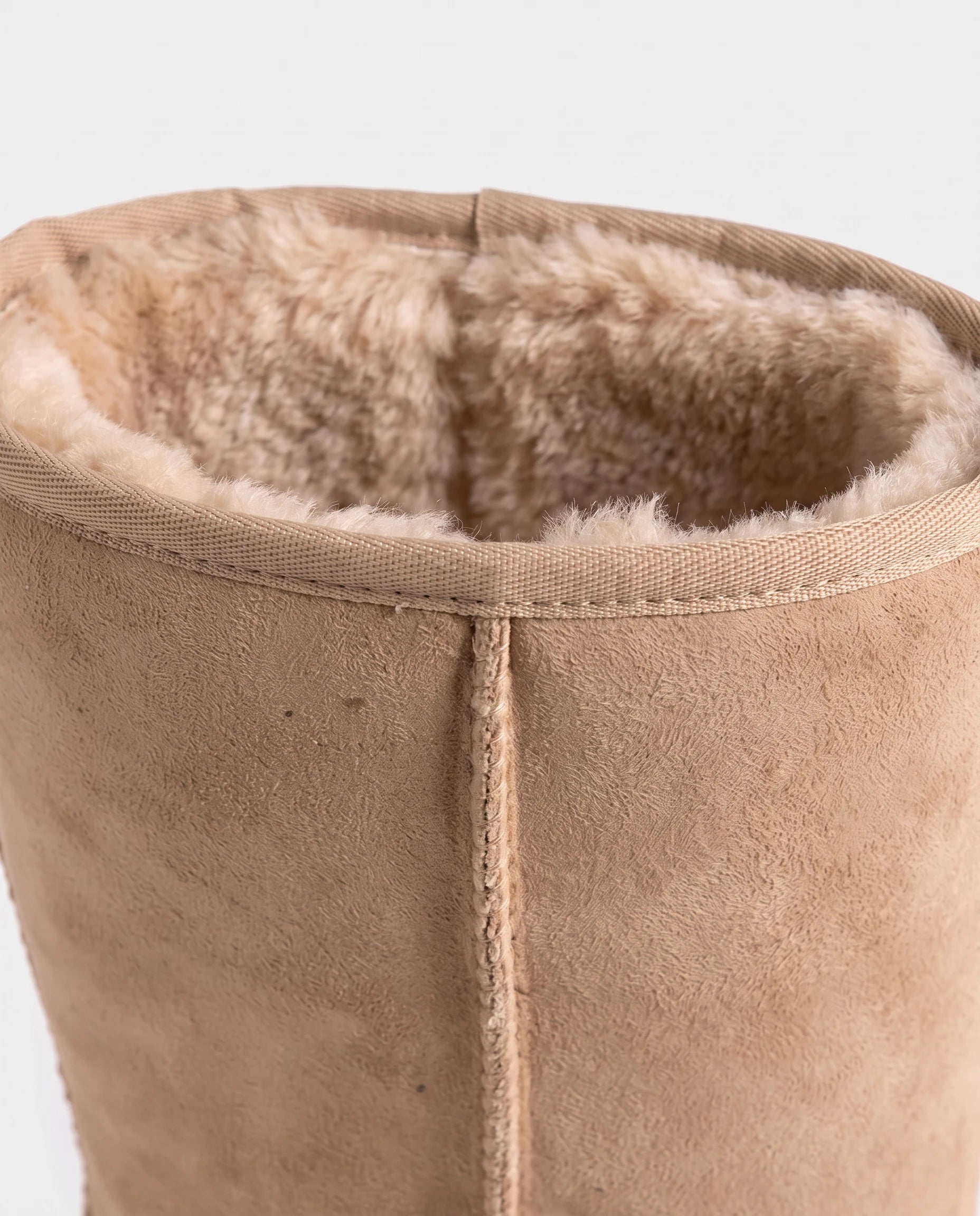 Bottes de neige classiques en suédine Gersande — Beige, packshot vue complémentaire