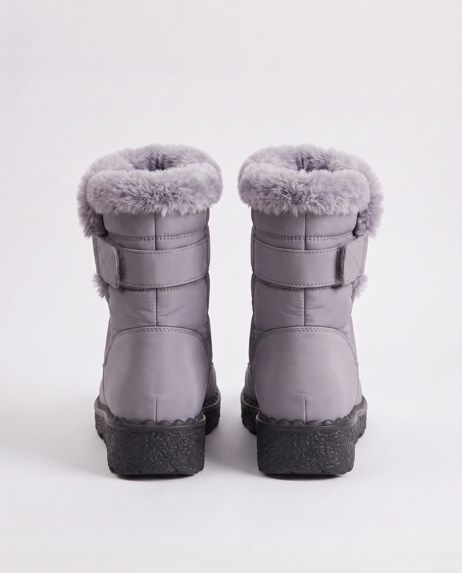 Bottes de neige matelassées imperméables Astride — Gris, packshot vue complémentaire