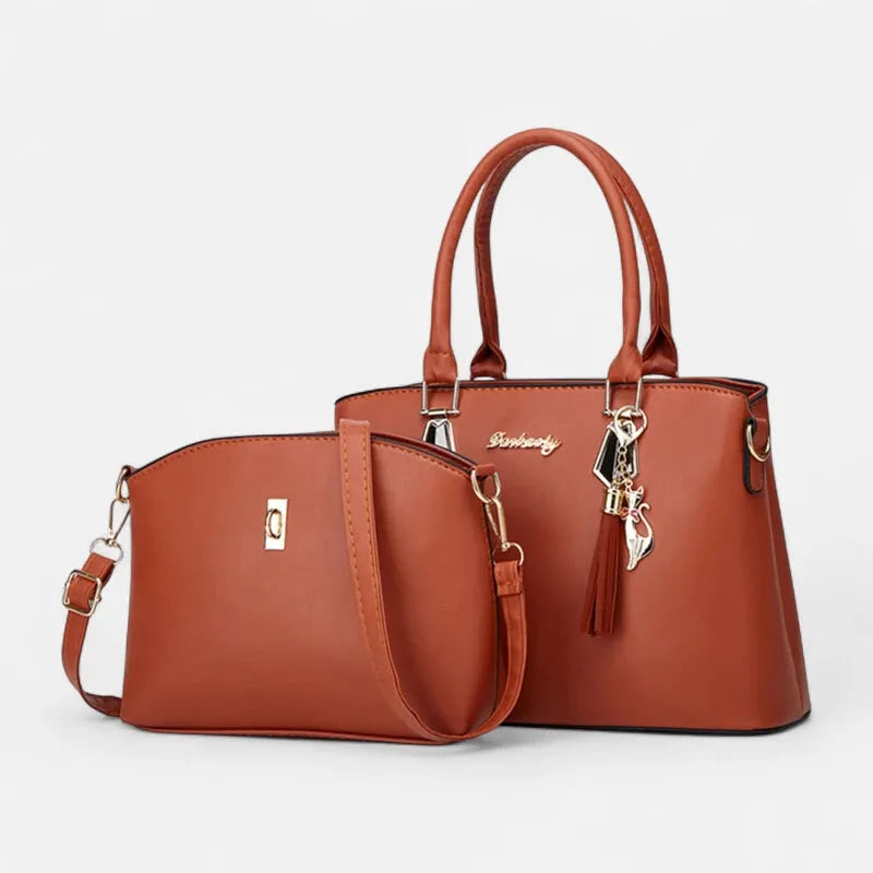 Ensemble sac à main et pochette bandoulière Clara
