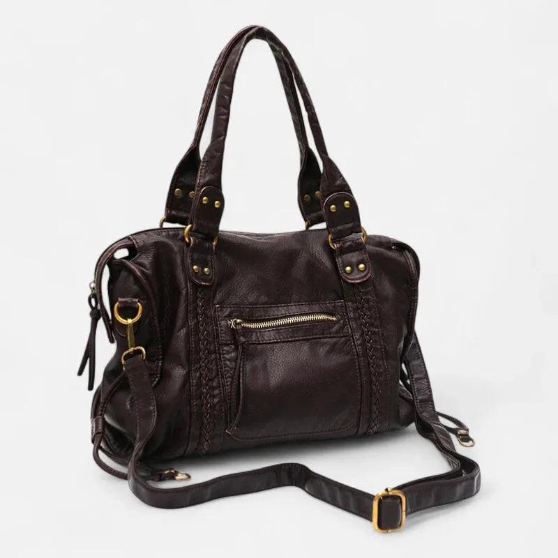 Grand sac à main bandoulière de cours vintage Joséphine
