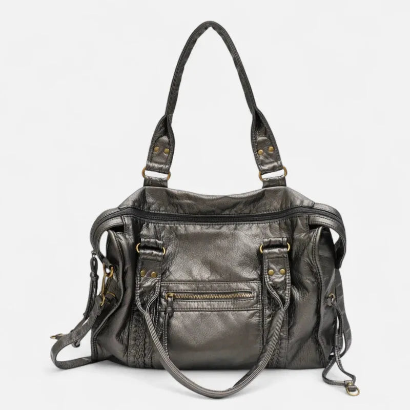 Grand sac à main bandoulière de cours vintage Joséphine