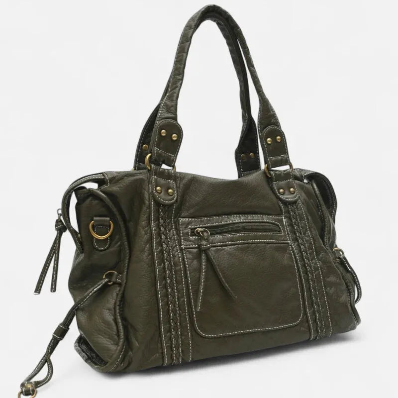 Grand sac à main bandoulière de cours vintage Joséphine