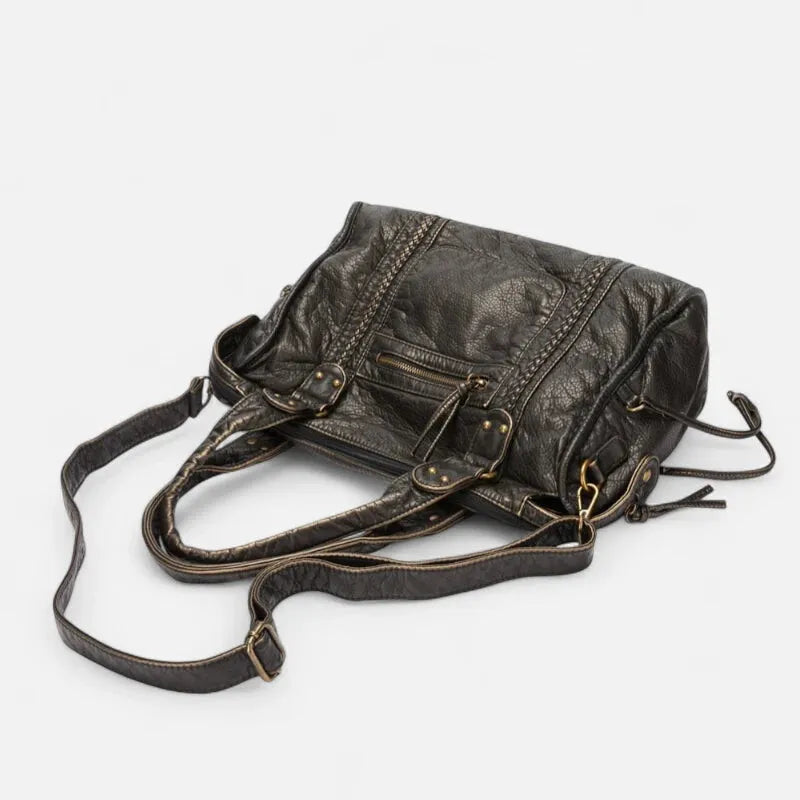 Grand sac à main bandoulière de cours vintage Joséphine