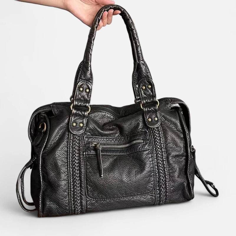 Grand sac à main bandoulière de cours vintage Joséphine