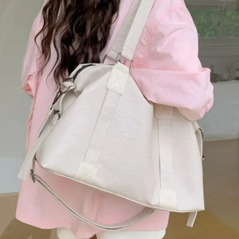 Grand sac à main bandoulière rétro de cours souple Louna