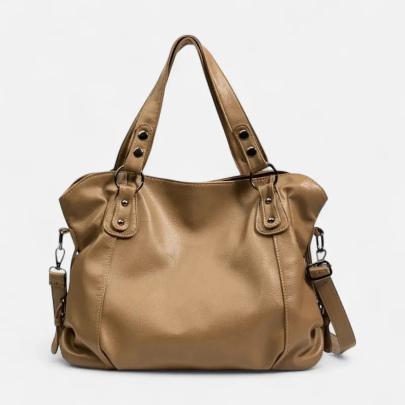 Grand sac à main bandoulière souple de cours Anaëlle