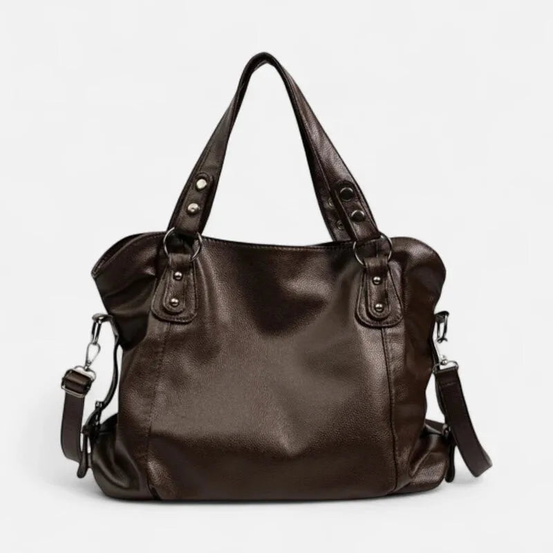 Grand sac à main bandoulière souple de cours Anaëlle