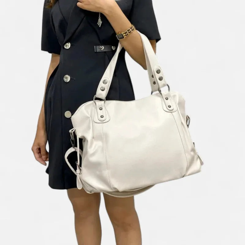 Grand sac à main bandoulière souple de cours Anaëlle