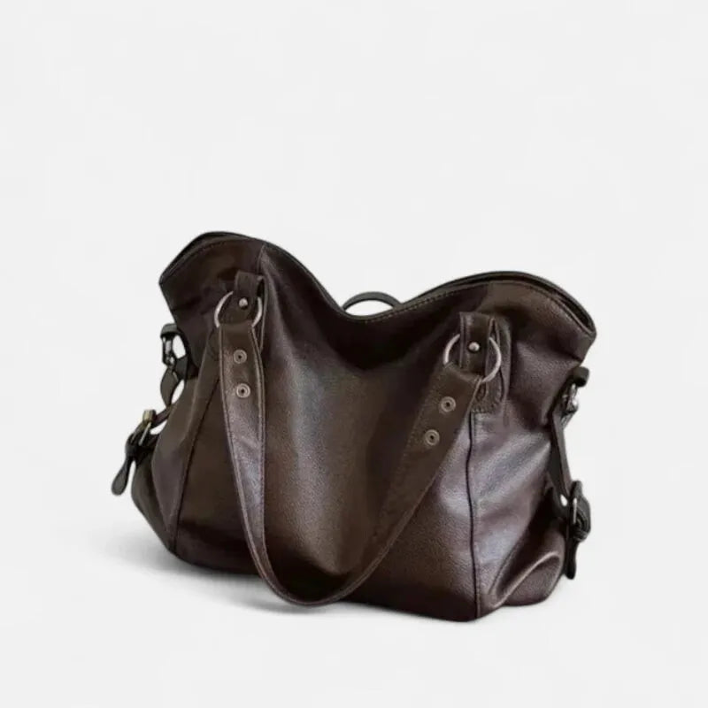 Grand sac à main bandoulière souple de cours Anaëlle