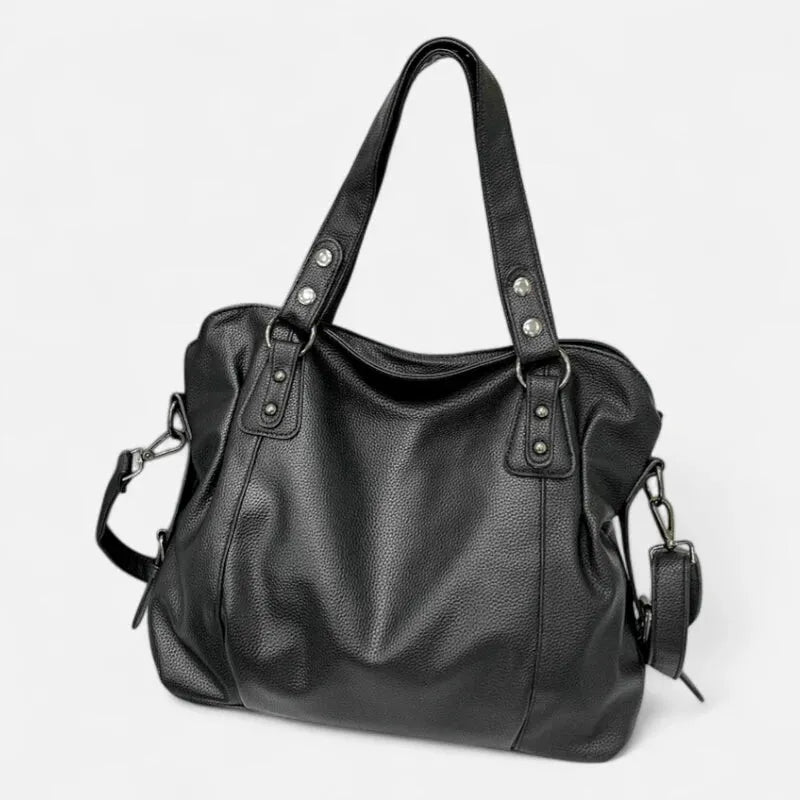 Grand sac à main bandoulière souple de cours Anaëlle