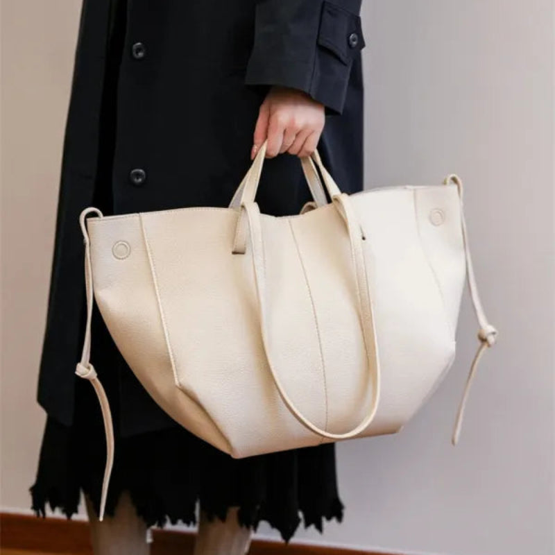 Grand sac à main cabas double porté Élodie