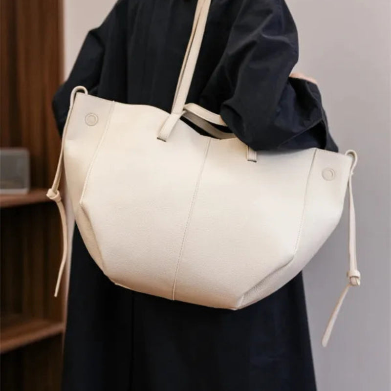 Grand sac à main cabas double porté Élodie