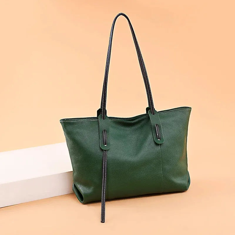 Grand sac à main cabas grainé Clara