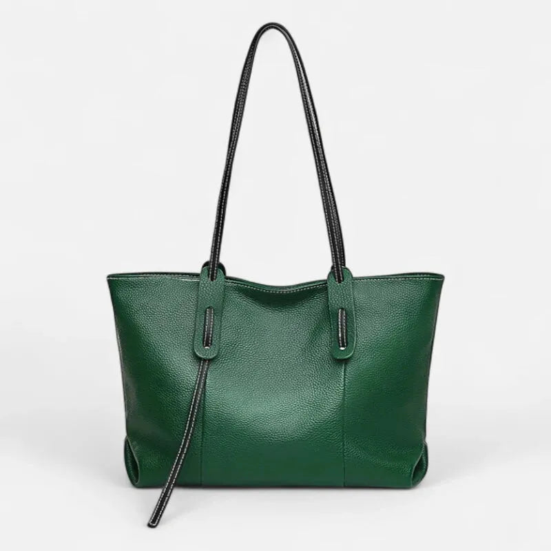 Grand sac à main cabas grainé Clara