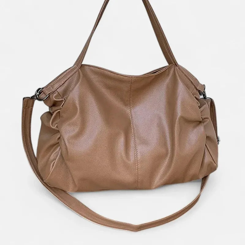 Grand sac à main de cours souple avec bandoulière Juliette