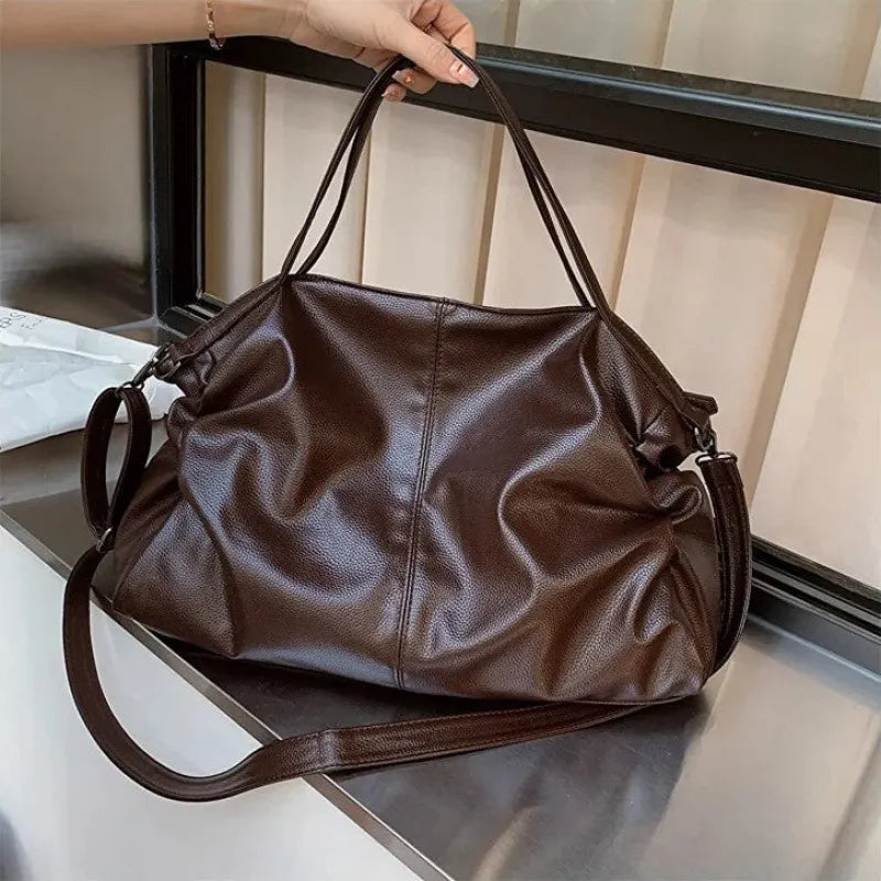Grand sac à main de cours souple avec bandoulière Juliette