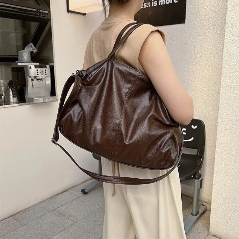 Grand sac à main de cours souple avec bandoulière Juliette
