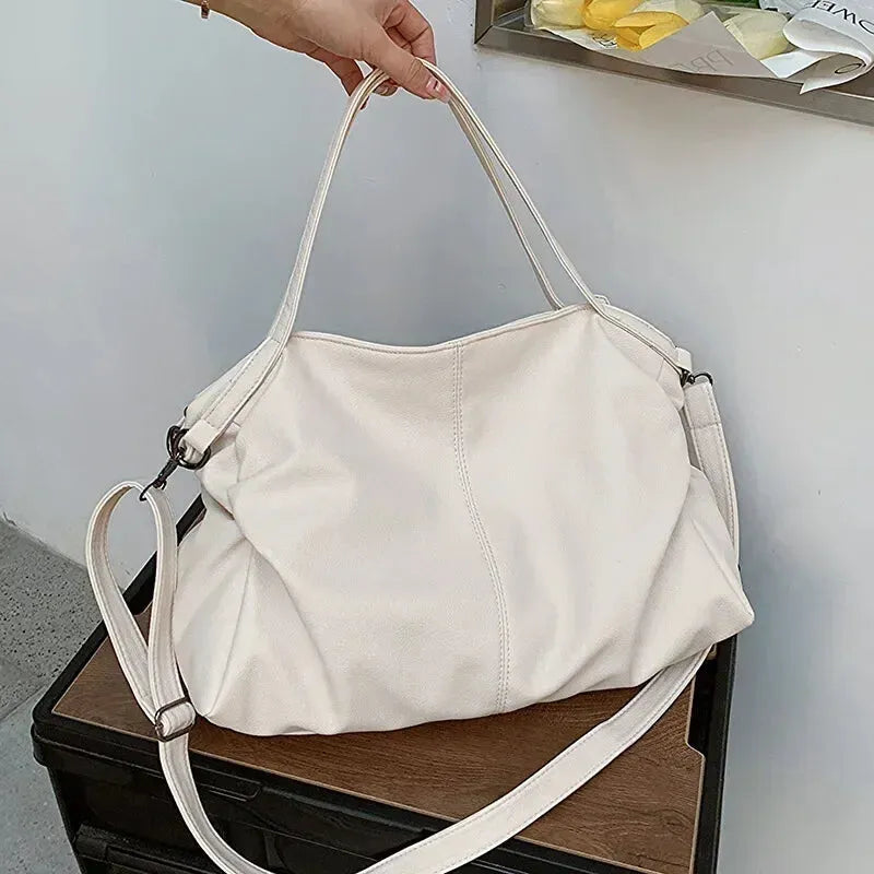 Grand sac à main de cours souple avec bandoulière Juliette