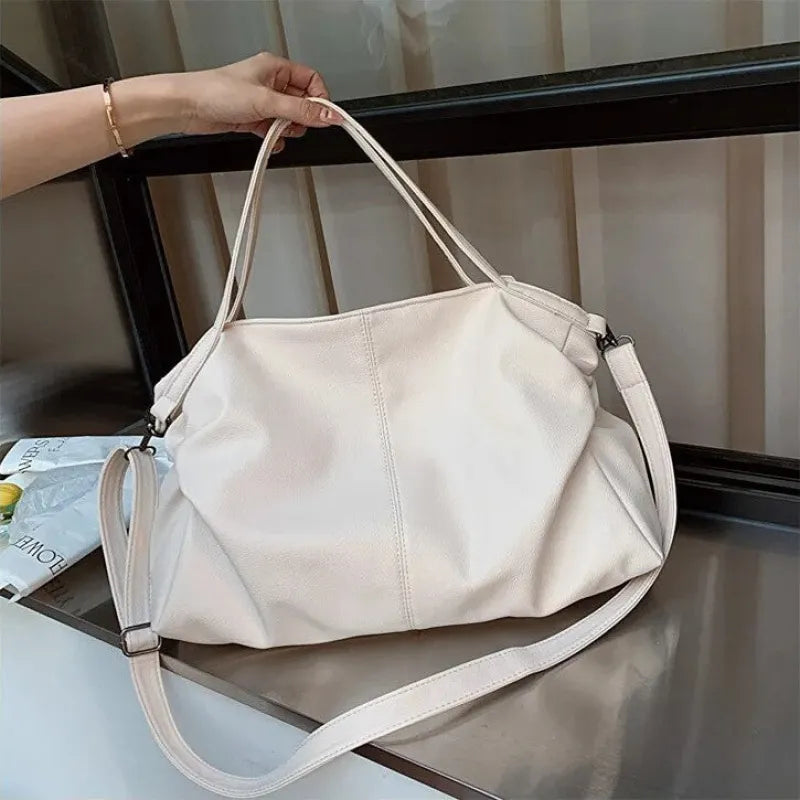 Grand sac à main de cours souple avec bandoulière Juliette