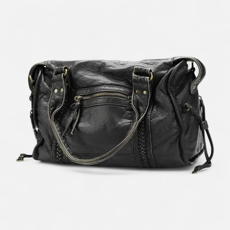 Grand sac à main de cours vintage à bandoulière Charlotte