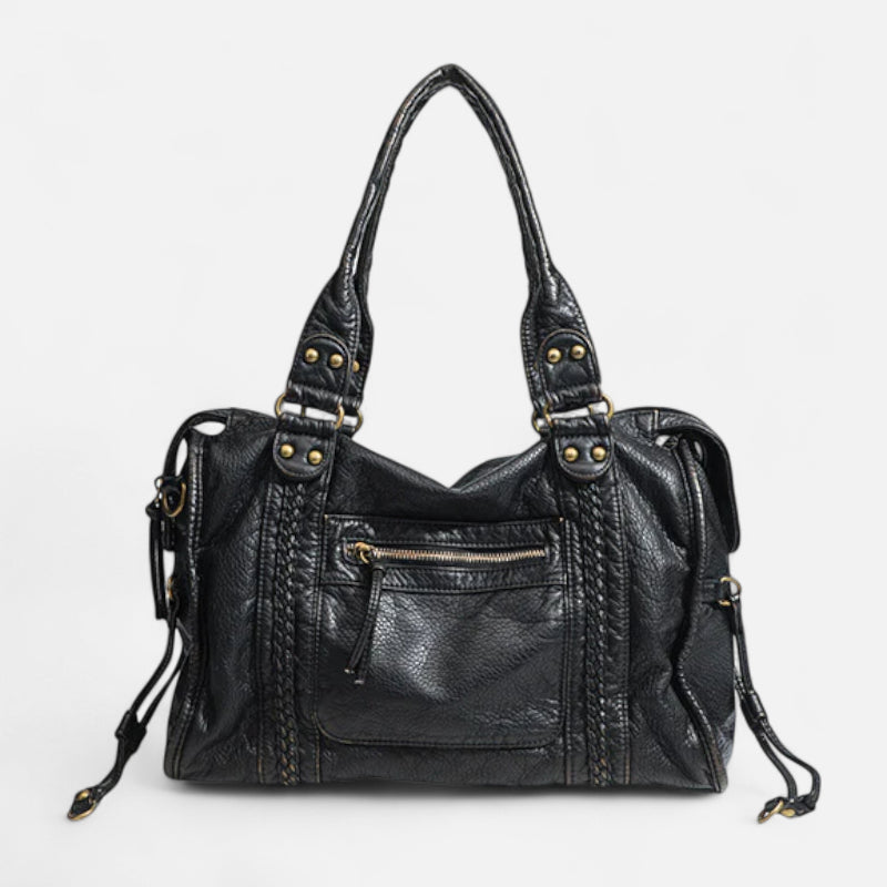 Grand sac à main de cours vintage à bandoulière Charlotte