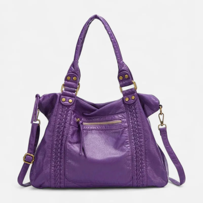 Grand sac à main de cours vintage à bandoulière Clara