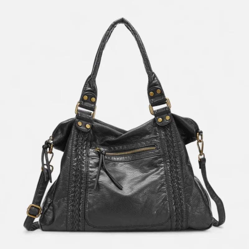 Grand sac à main de cours vintage à bandoulière Clara