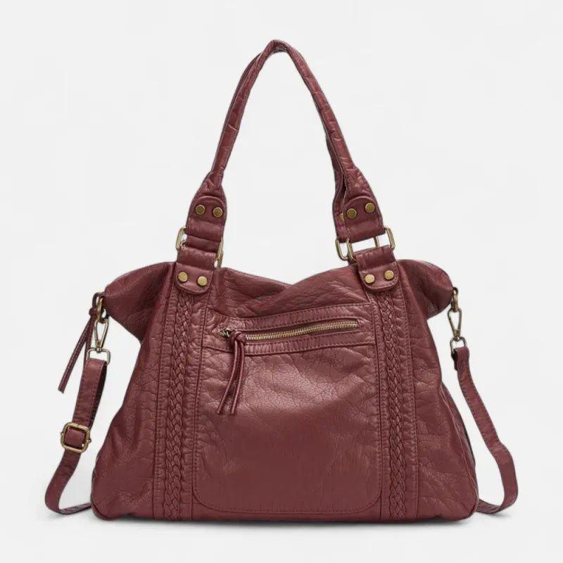 Grand sac à main de cours vintage à bandoulière Clara
