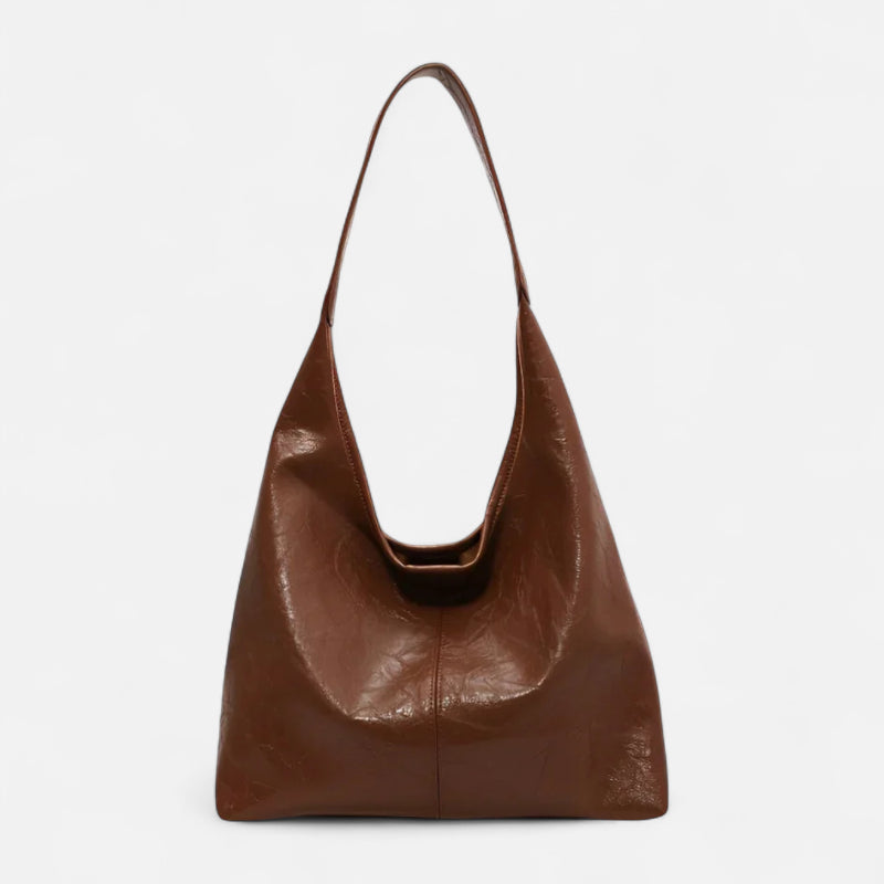 Grand sac à main hobo de cours avec sa pochette assortie Élodie