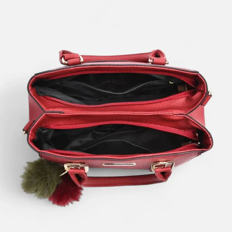 Petit sac à main bandoulière avec son charms pompon Louna
