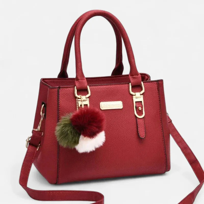 Petit sac à main bandoulière avec son charms pompon Louna
