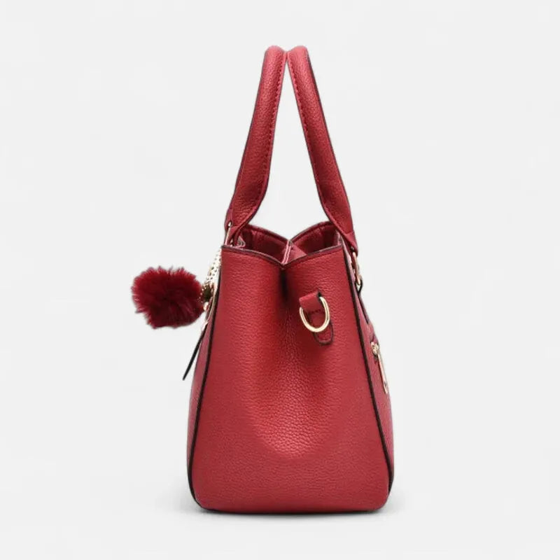 Petit sac à main bandoulière avec son charms pompon Louna