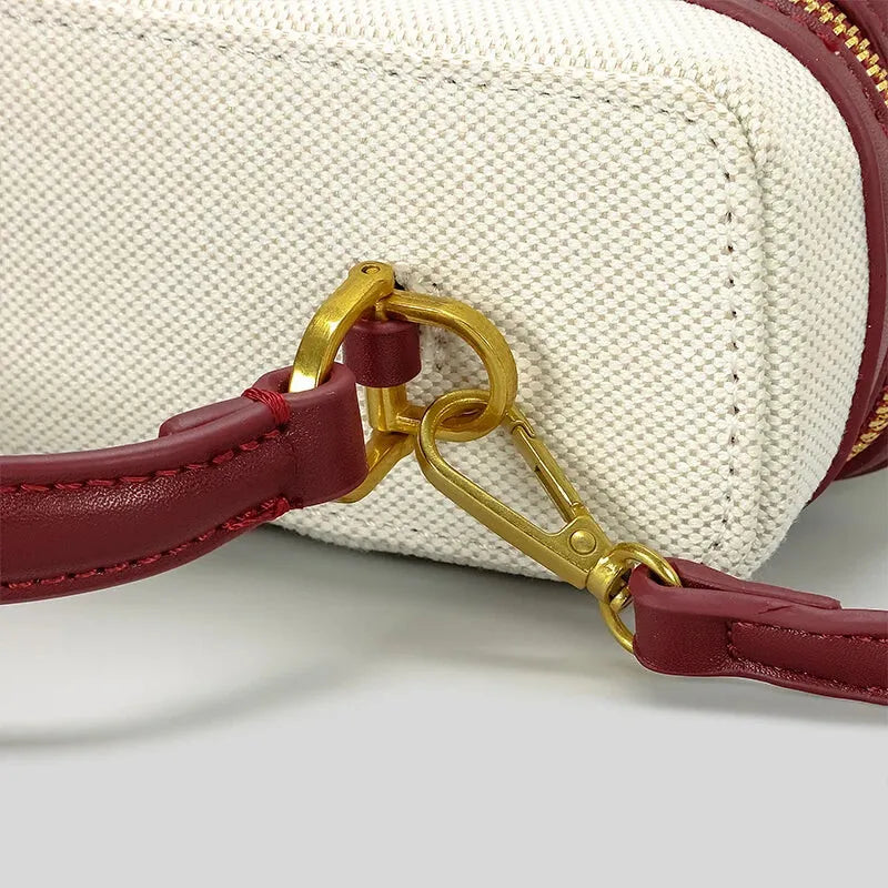 Petit sac à main bandoulière en toile Thaïs