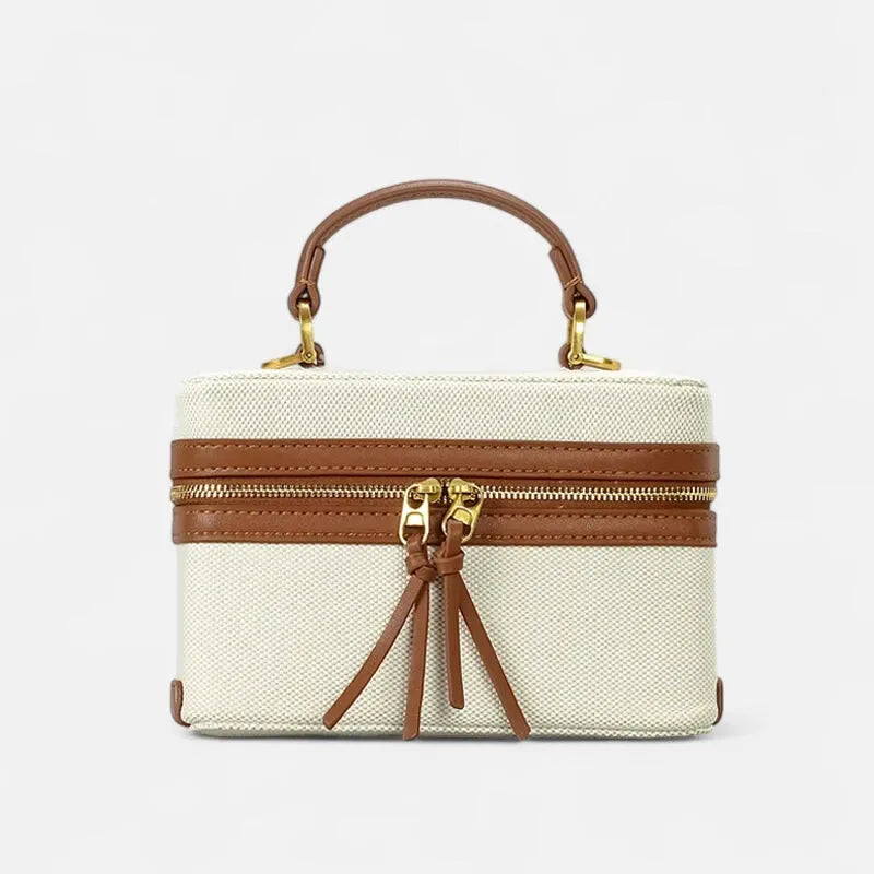 Petit sac à main bandoulière en toile Thaïs