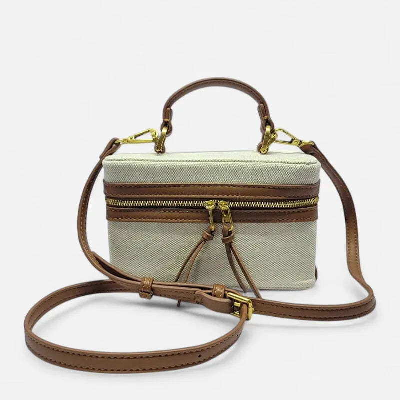 Petit sac à main bandoulière en toile Thaïs