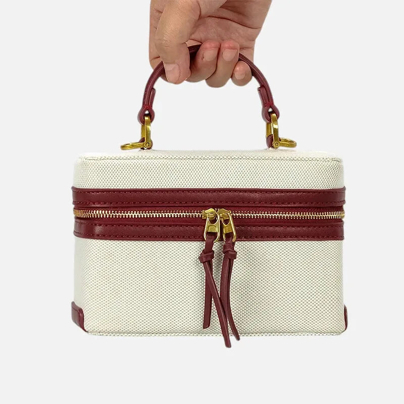 Petit sac à main bandoulière en toile Thaïs