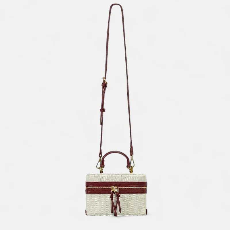 Petit sac à main bandoulière en toile Thaïs
