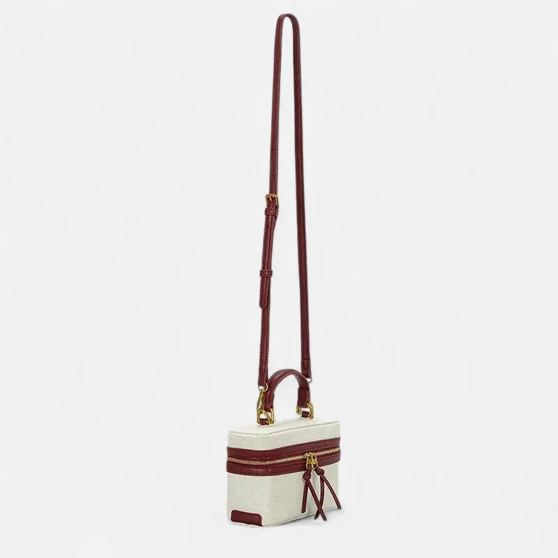 Petit sac à main bandoulière en toile Thaïs