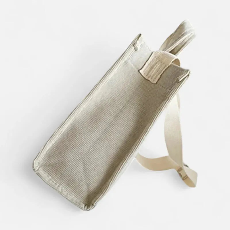 Petit sac à main bandoulière en velours côtelé Rose