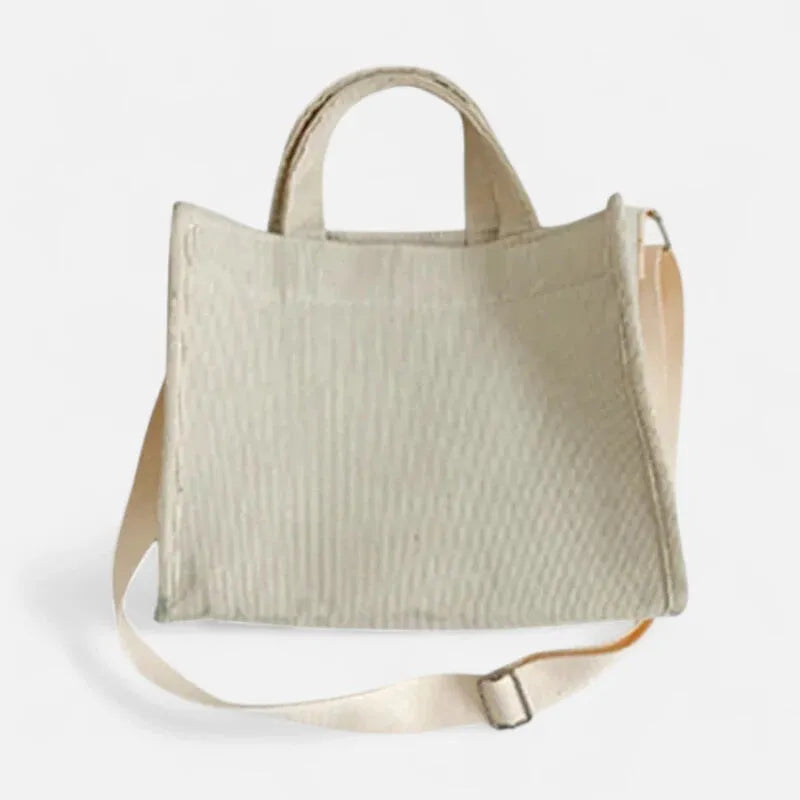 Petit sac à main bandoulière en velours côtelé Rose