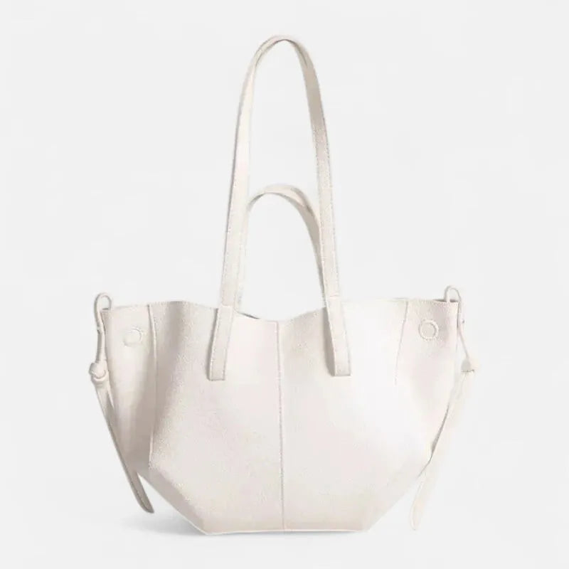 Petit sac à main cabas structuré double porté Élise