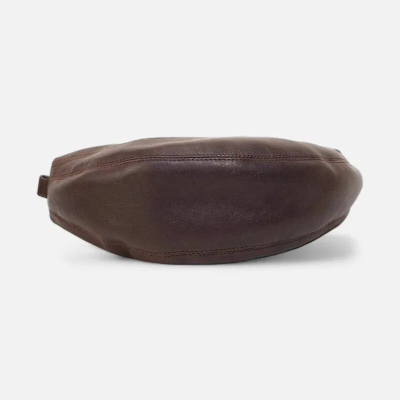 Sac à main banane demi-lune en cuir chic Claudine