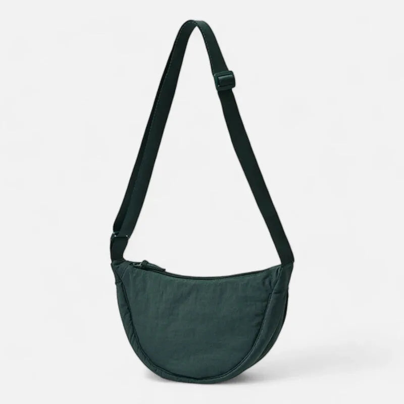 Sac à main banane demi-lune en tissu tendance Monique