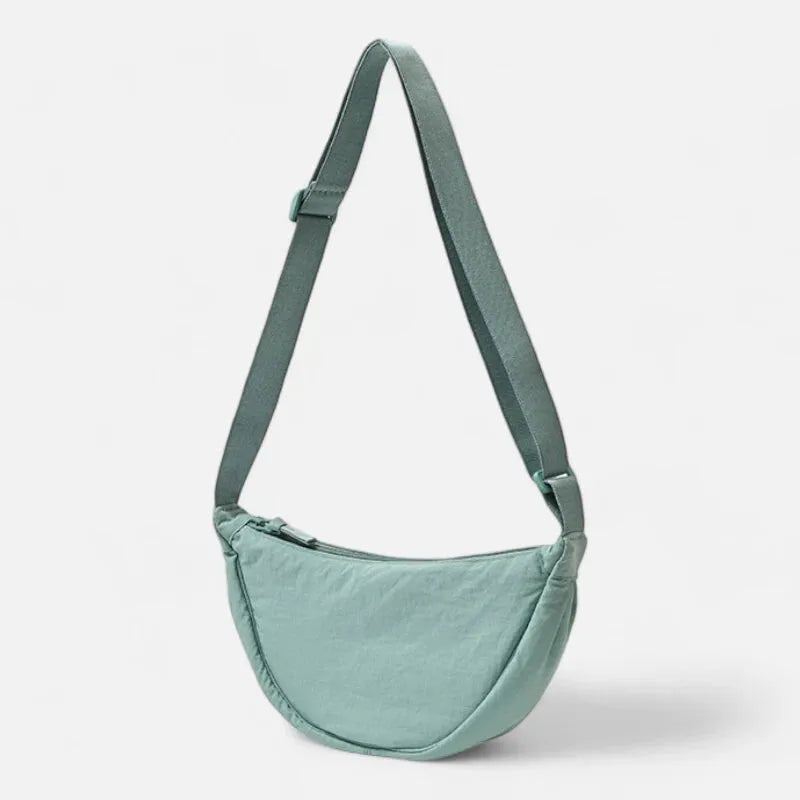 Sac à main banane demi-lune en tissu tendance Monique