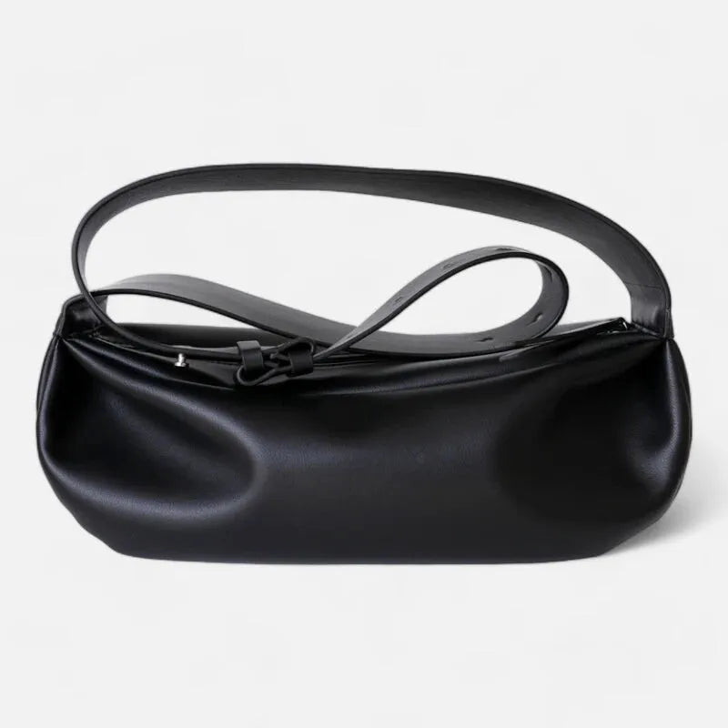 Sac à main banane en cuir chic Bernadette