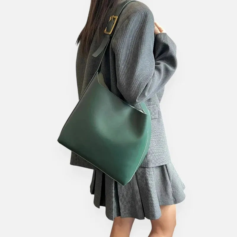 Sac à main bandoulière avec sa pochette assortie Léna