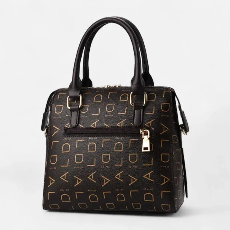 Sac à main bandoulière avec son charms chat doré Émilie