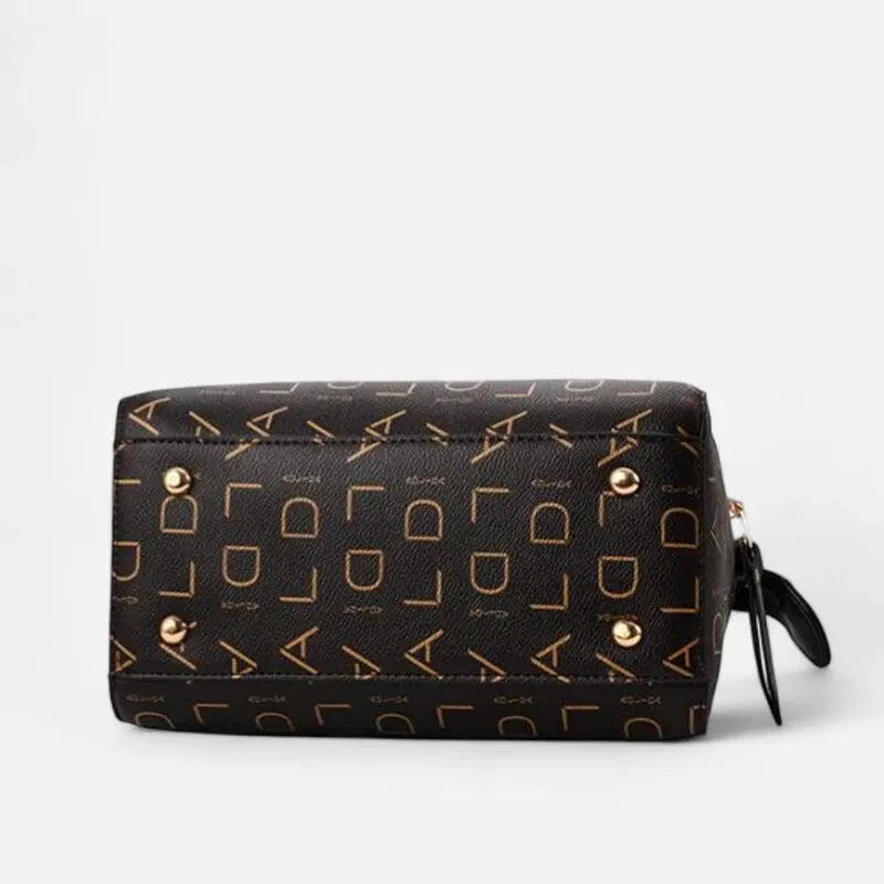 Sac à main bandoulière avec son charms chat doré Émilie