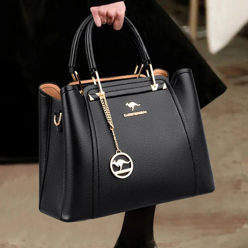 Sac à main bandoulière avec son charms doré Amandine